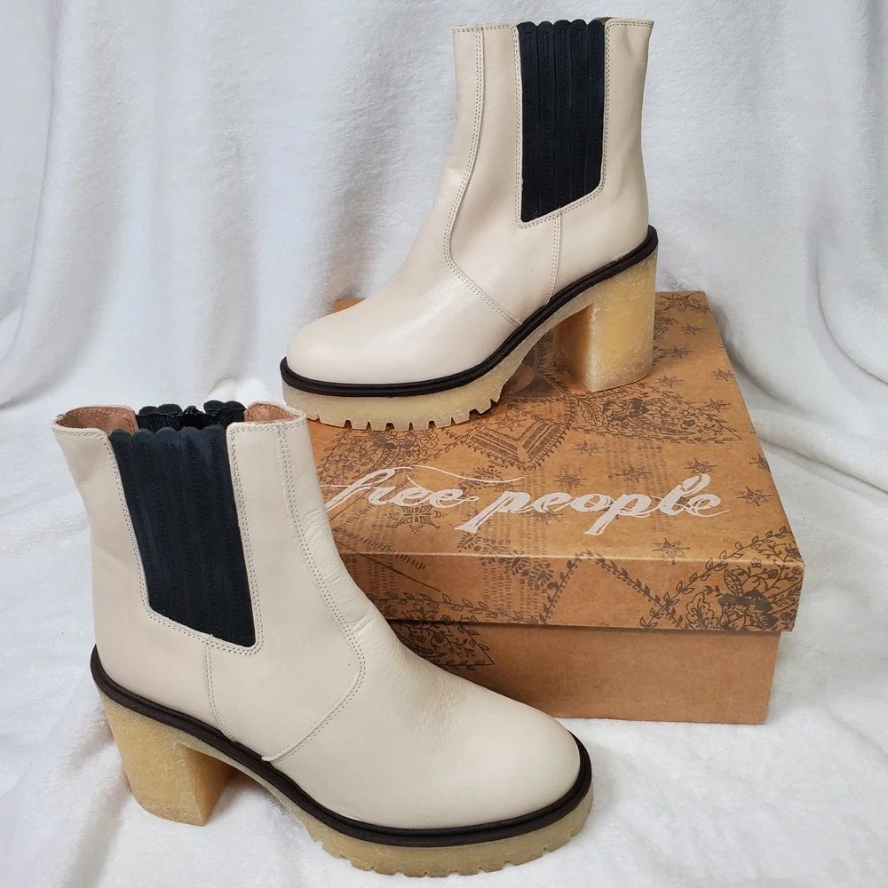 Free People James Y2K Chelsea Boots Coastal Cowgirl Urban Boho‎ Size 6/36.5 NIB